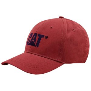 Kepi rojo bordado caterpilar