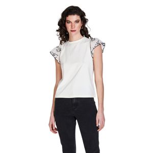 Remera m/c blanco dama eclipse