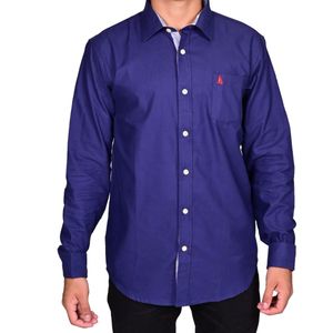 Camisa M/L Classic Azul Marino Niño Regatta
