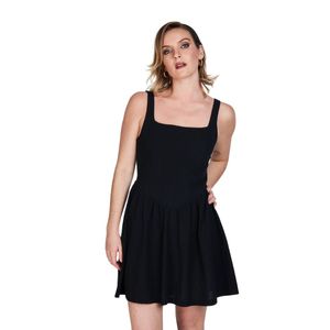 Vestido S/M Negro Dama Eclipse