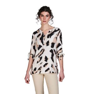 Blusa 3/4 Estampada Dama Woman