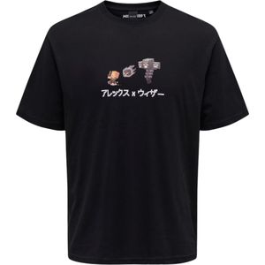 Remera Negro Minecraft Only & Sons