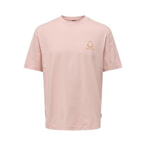 Remera rosa graphic hombre  only & sons