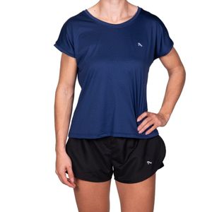 Remera Azul Japonesa Espalda V. Uv Dry Davor
