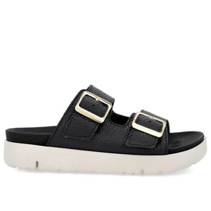 Sandalia Usaflex Negro Con Brillo