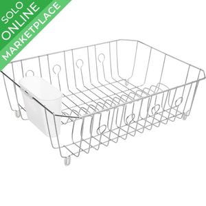 Escurridor De Platos Grande Anti Microbiano -Blanc