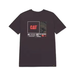 Remera Manga Corta Negro Masculino Caterpilar