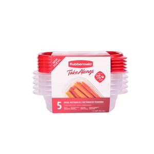 Take along rectangular 354ml x 5 unidades rubberma