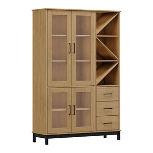 Cristalera 4 puertas 3 cajones prata 1929rp finest