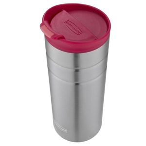 Vaso rubbermaid 473ml térmico tapa rosa