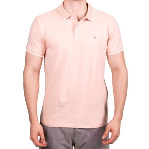 Polo Rosa Gola Rayas New Green
