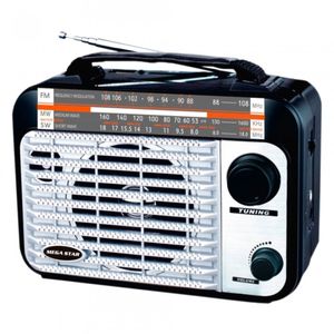 Radio Am/Fm/Usb/Sd Card/Bat Rec 600w Mega Star