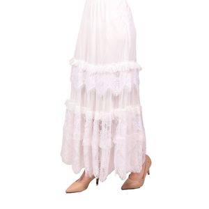 Pollera Marfil En Tull Con Randas Juliette