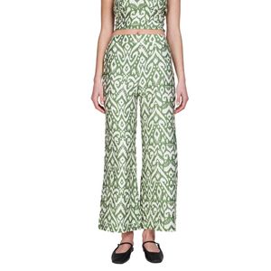 Pantalon verde estampado dama eclipse