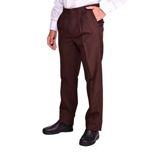 Pantalon marron con pasa cinto adolescentes