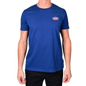 Remera M/C Azul Marino Graphic Back Hombre Beverly