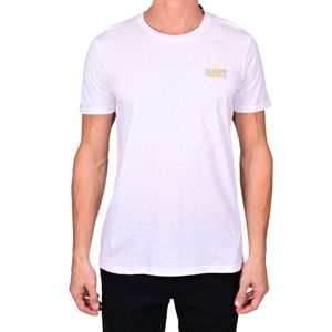 Remera M/C Blanco. Graphic Back Hombre Beverly