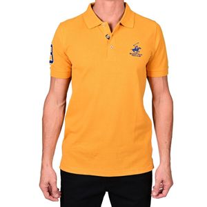 Polo M/C Mostaza. Liso Num. Hombre Beverly