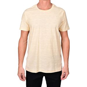 Remera M/C Amarillo Liso Texturado Hombre