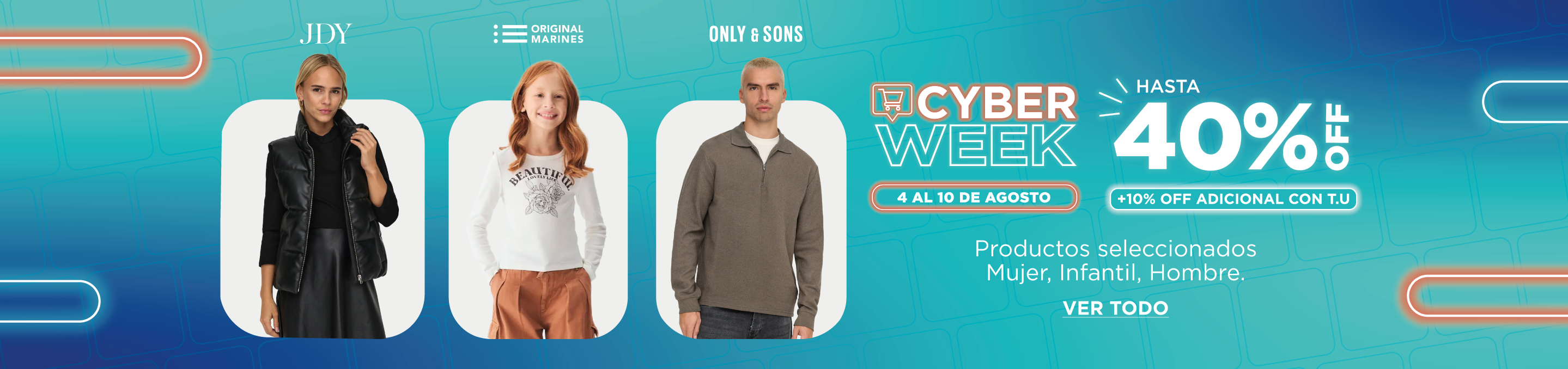 Mujer, Infantil, Hombre 40%+10% OFF
